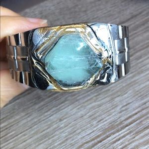 Adina Mills crystal cuff bracelet